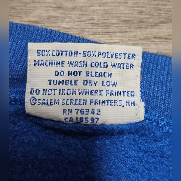 Vintage 90s Dallas Cowboys Sweatshirt Size XL Fits Large Salem NFL Football - Picture 4 of 8